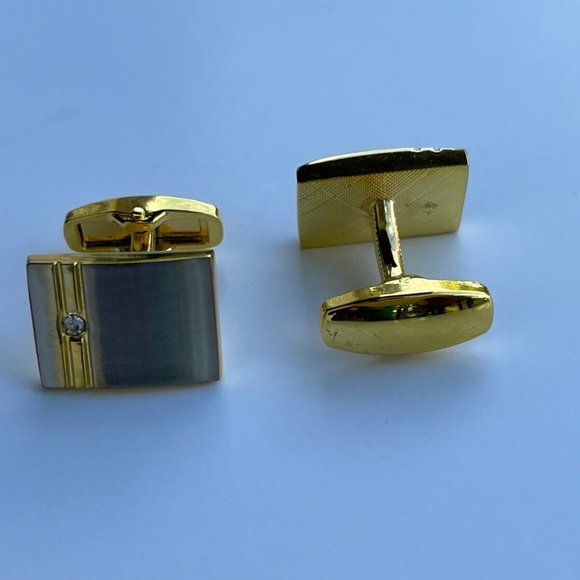 Cuff Links Gold/Silver Tone Fashion Cuff Links Men Jewelry New - Picture 6 of 10